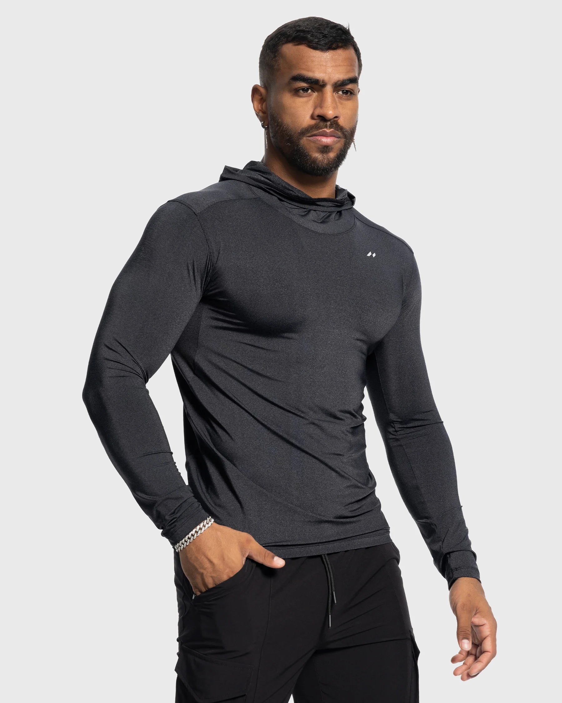 Stealth  Long Sleeve Baselayer Hoodie-thumbmail-4