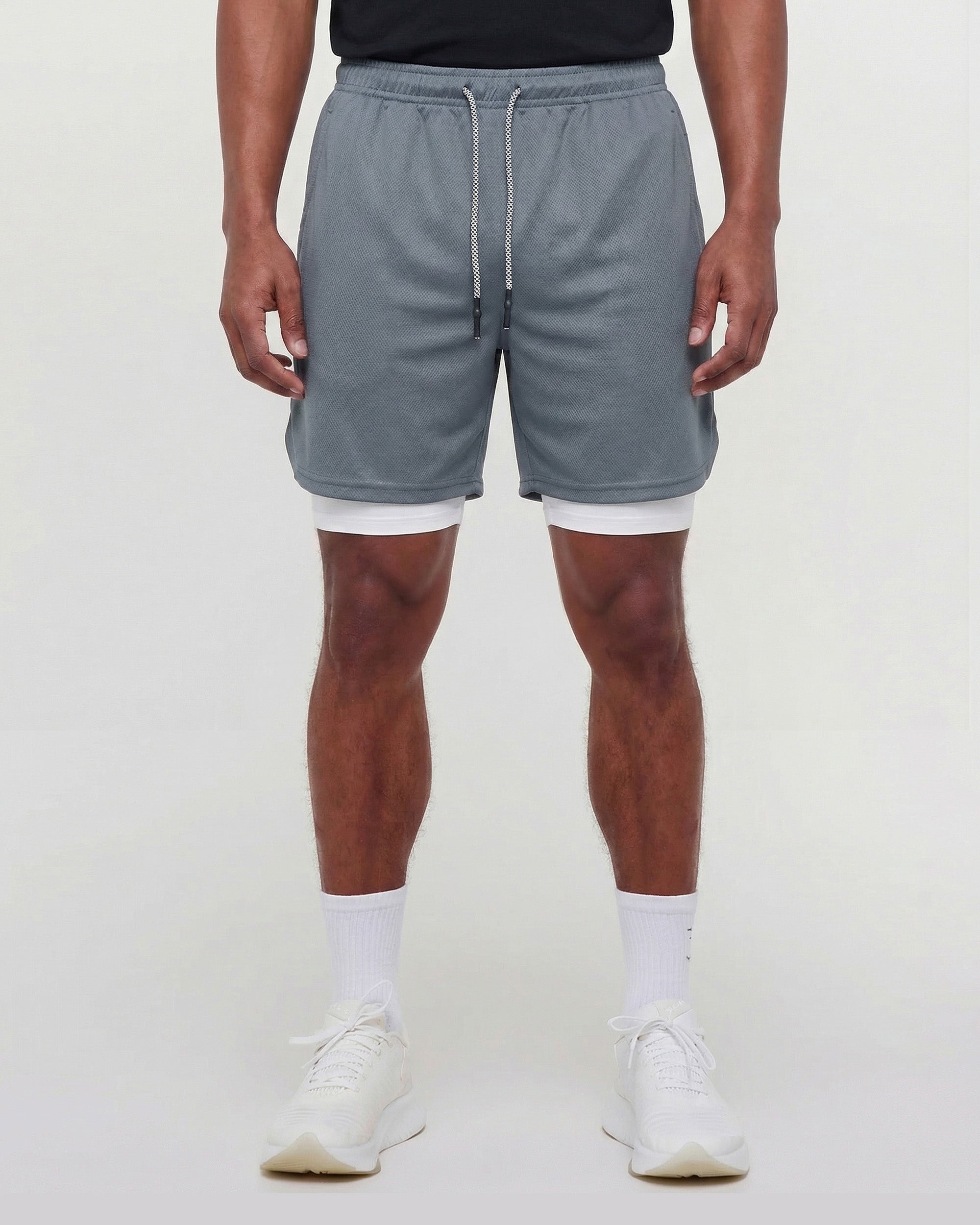 8" Kinetic Pocket Lined 2 in 1 Mesh Shorts
