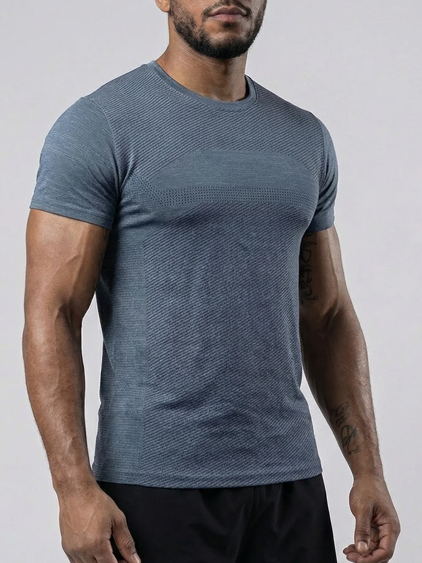 Quick Dry Short Sleeve Tee Crew Neck-thumbmail-6