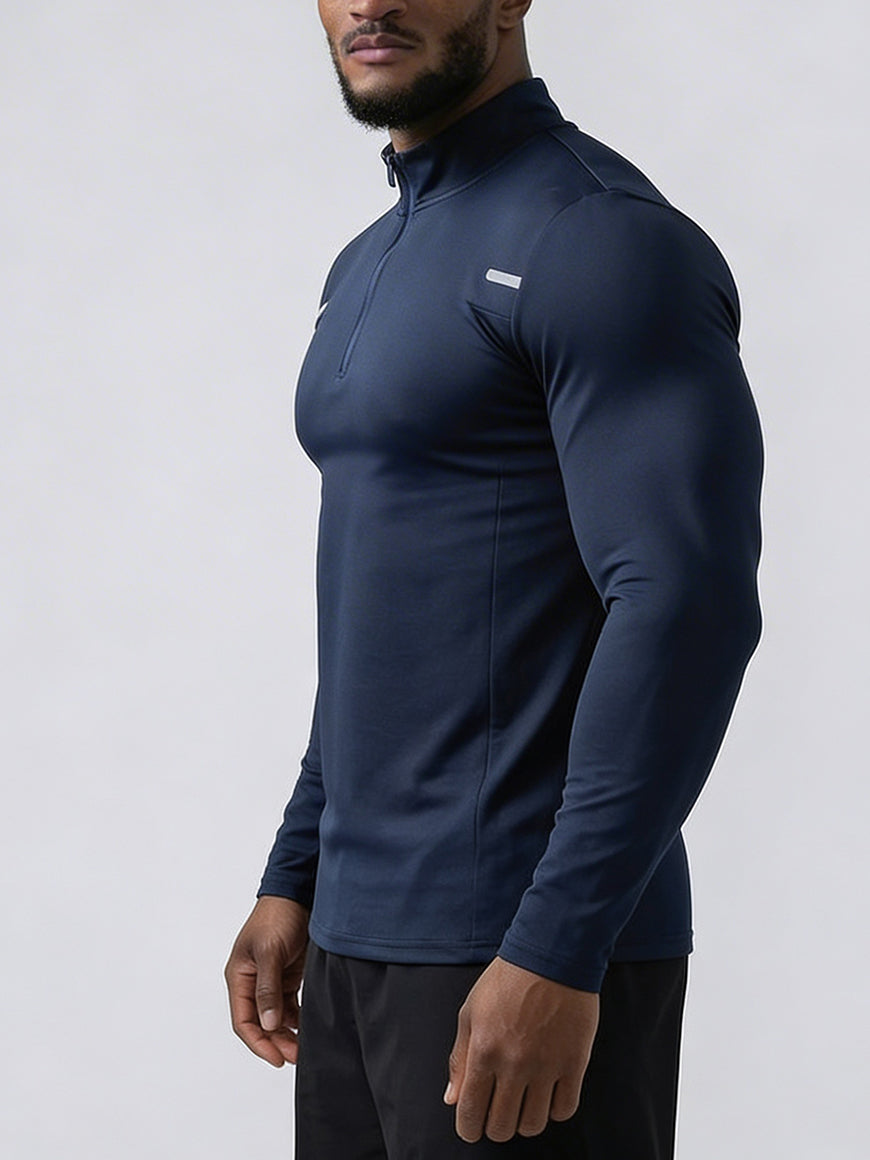 Reflective Performance Quarter-Zip Long Sleeve Top-thumbmail-4