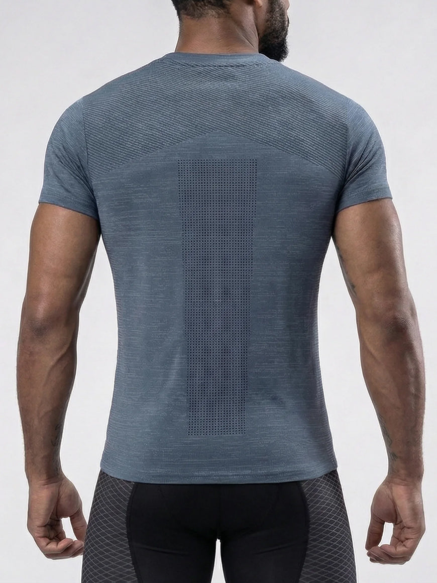 Quick Dry Short Sleeve Tee Crew Neck-thumbmail-3