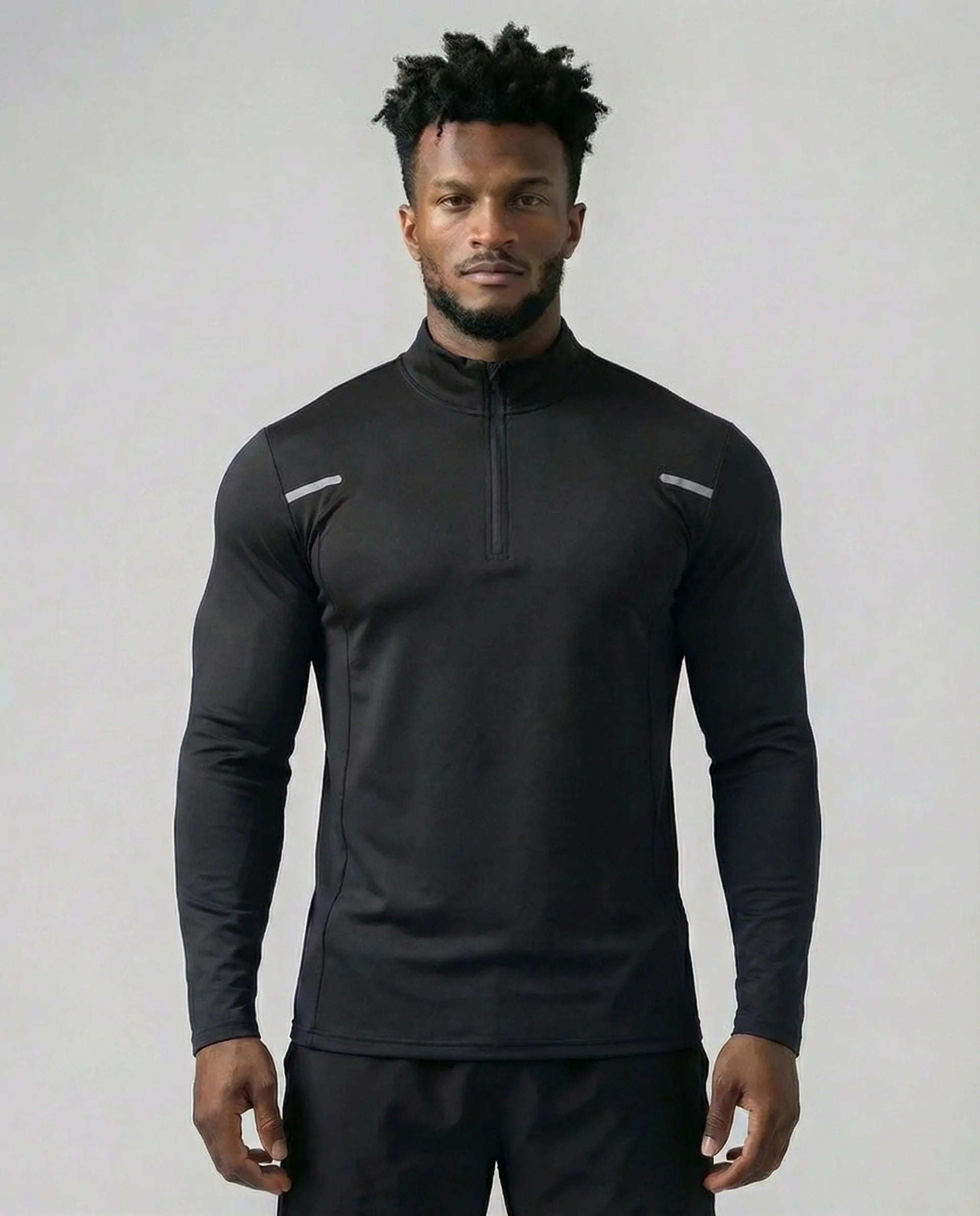 Reflective Performance Quarter-Zip Long Sleeve Top-thumbmail-13