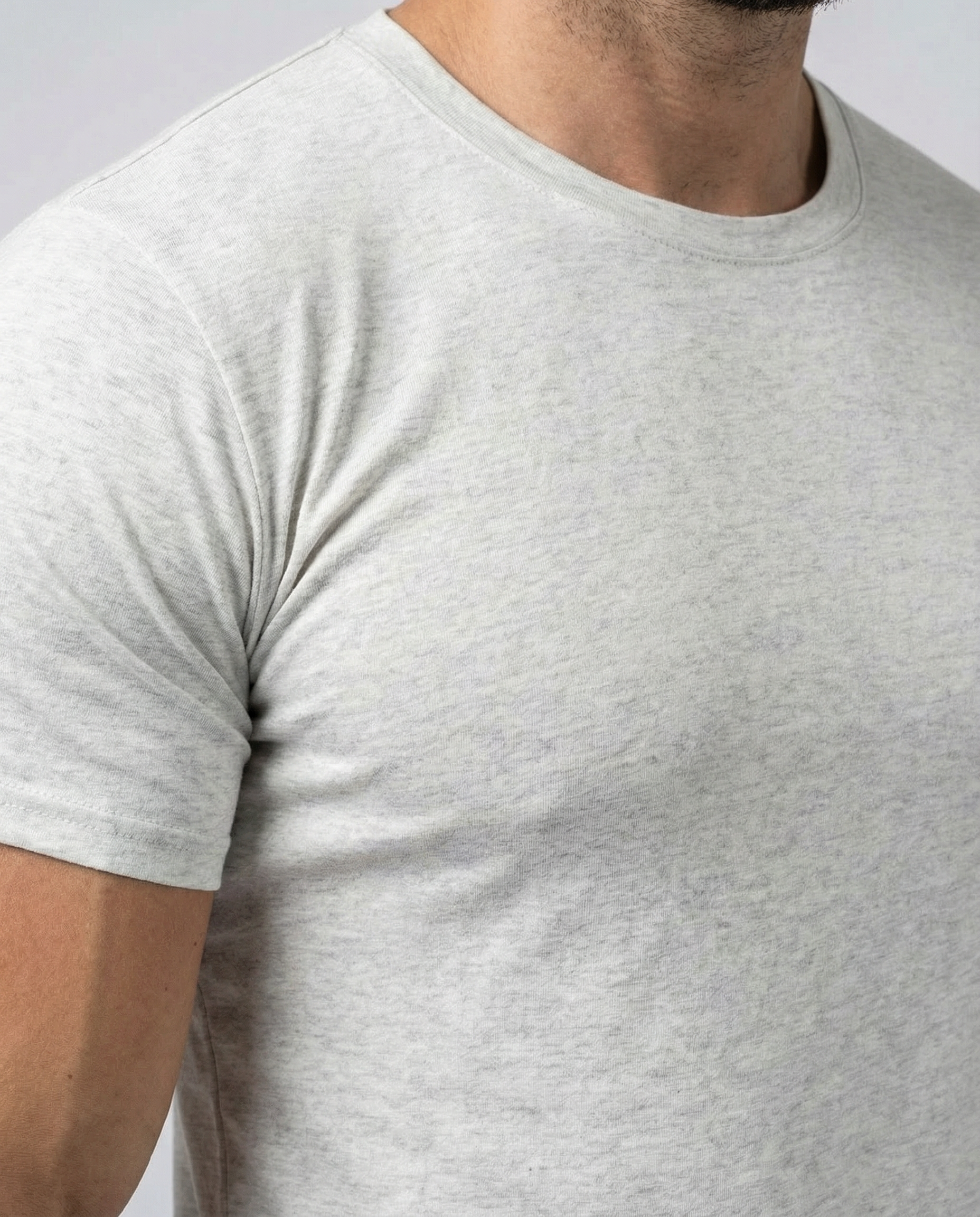 Kore Curved Hem Crew Neck Short Sleeve T-shirt-thumbmail-3