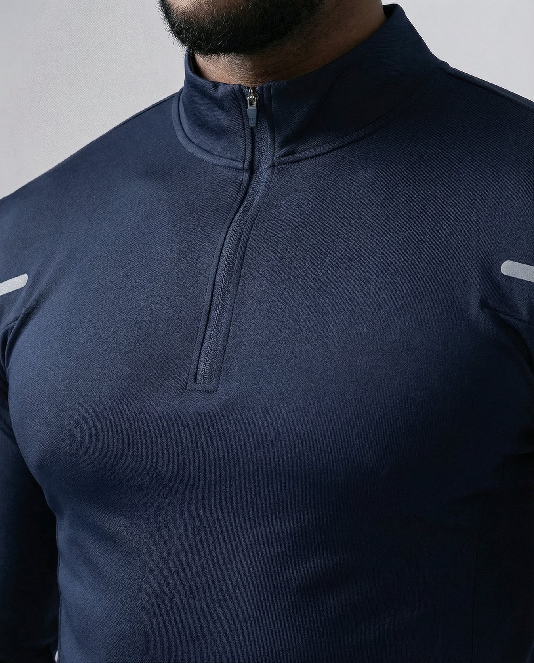 Reflective Performance Quarter-Zip Long Sleeve Top-thumbmail-2