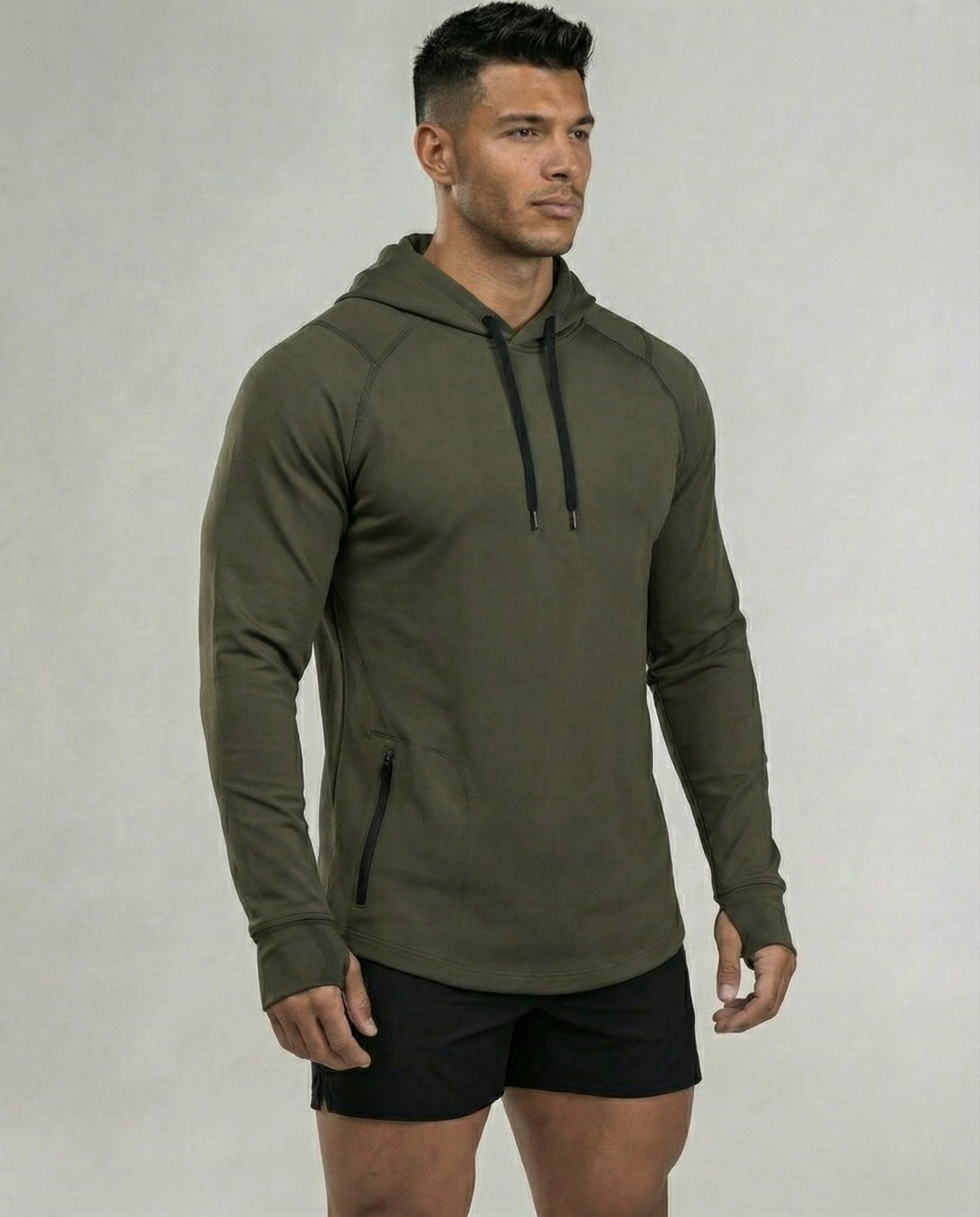 Performance Training Hoodie with Zipper Pocket