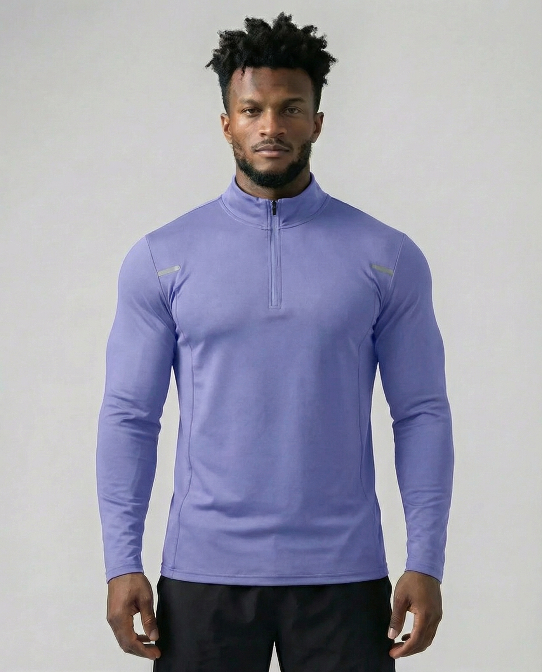 Reflective Performance Quarter-Zip Long Sleeve Top-thumbmail-11