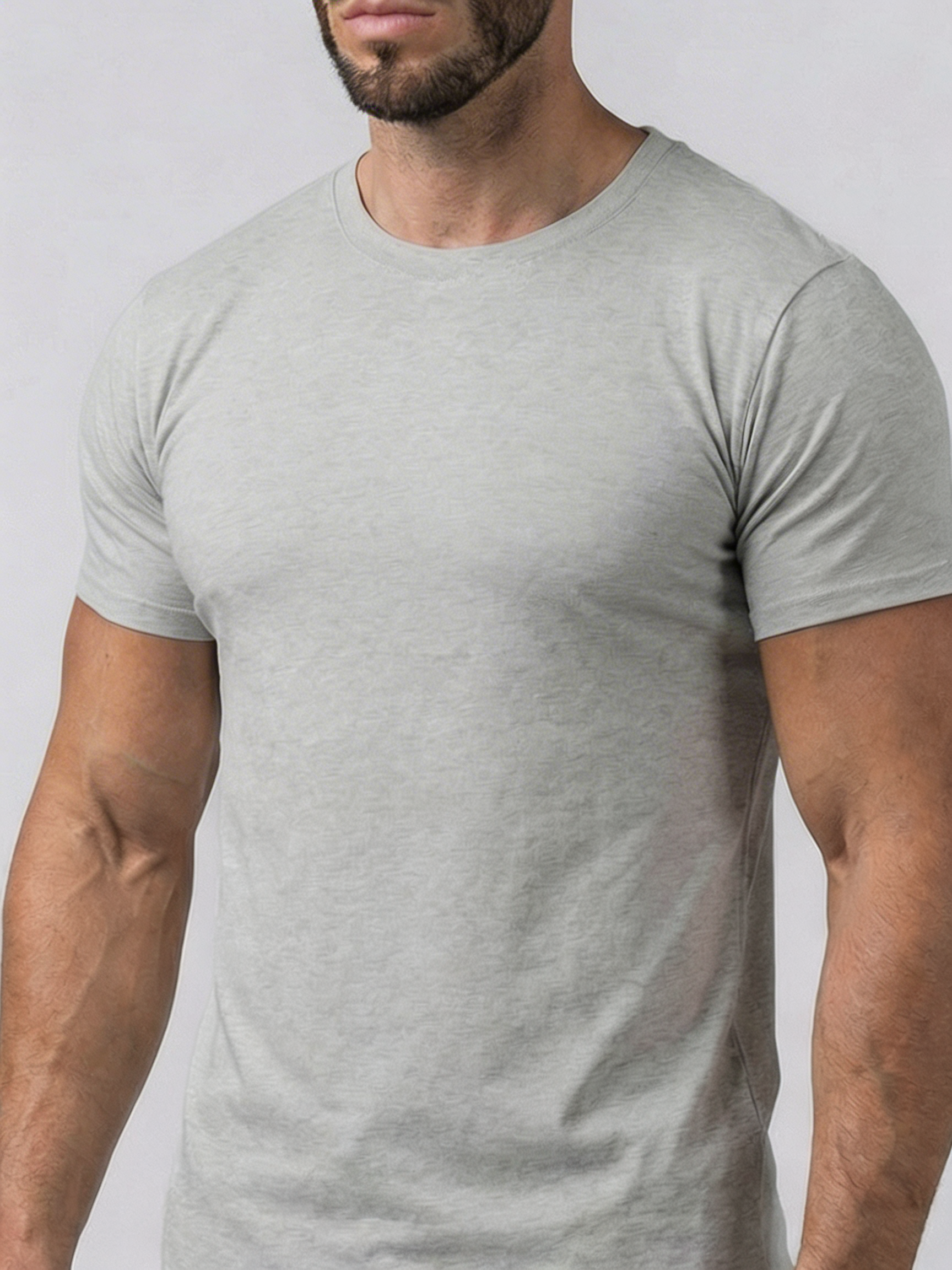Kore Curved Hem Crew Neck Short Sleeve T-shirt-thumbmail-8