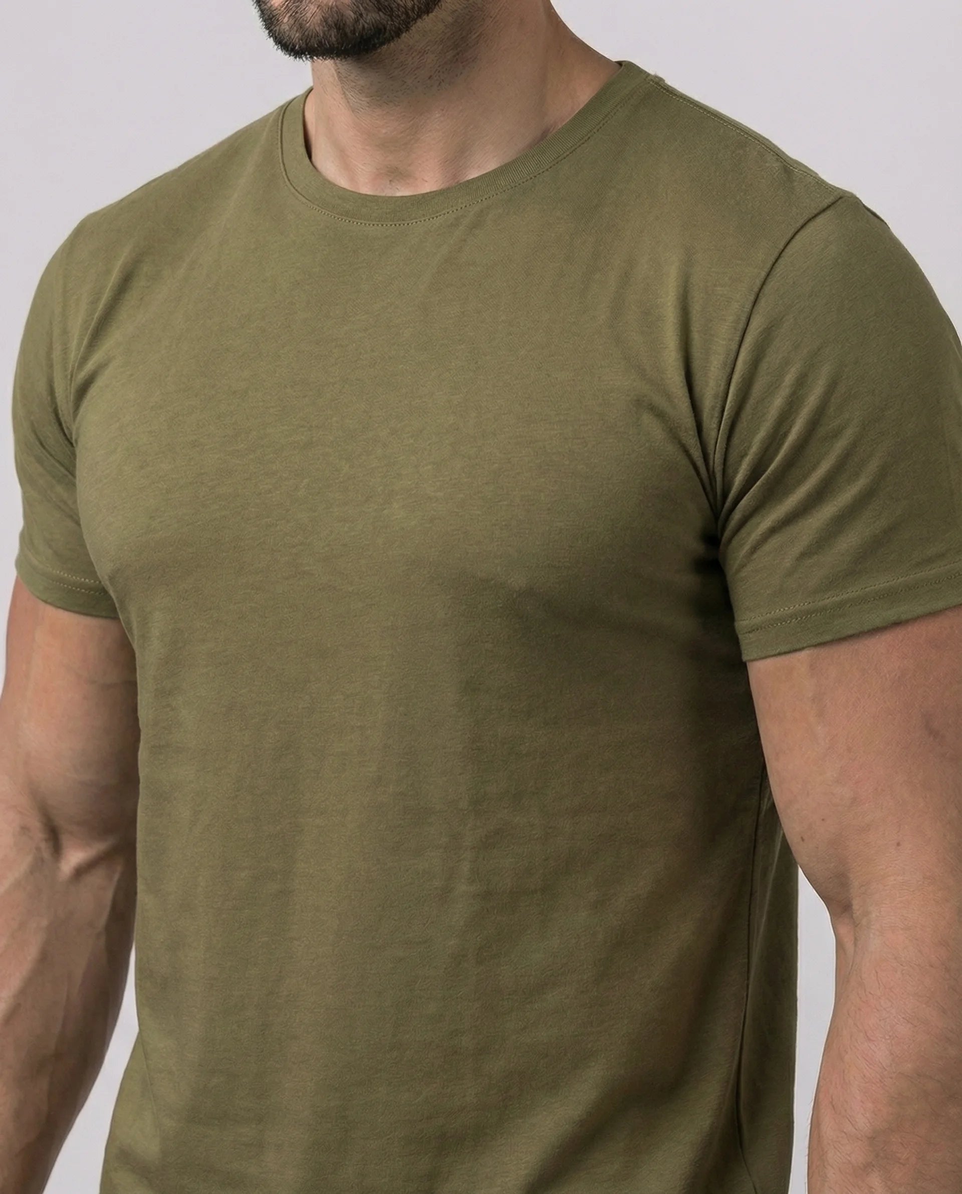 Kore Curved Hem Crew Neck Short Sleeve T-shirt-thumbmail-14
