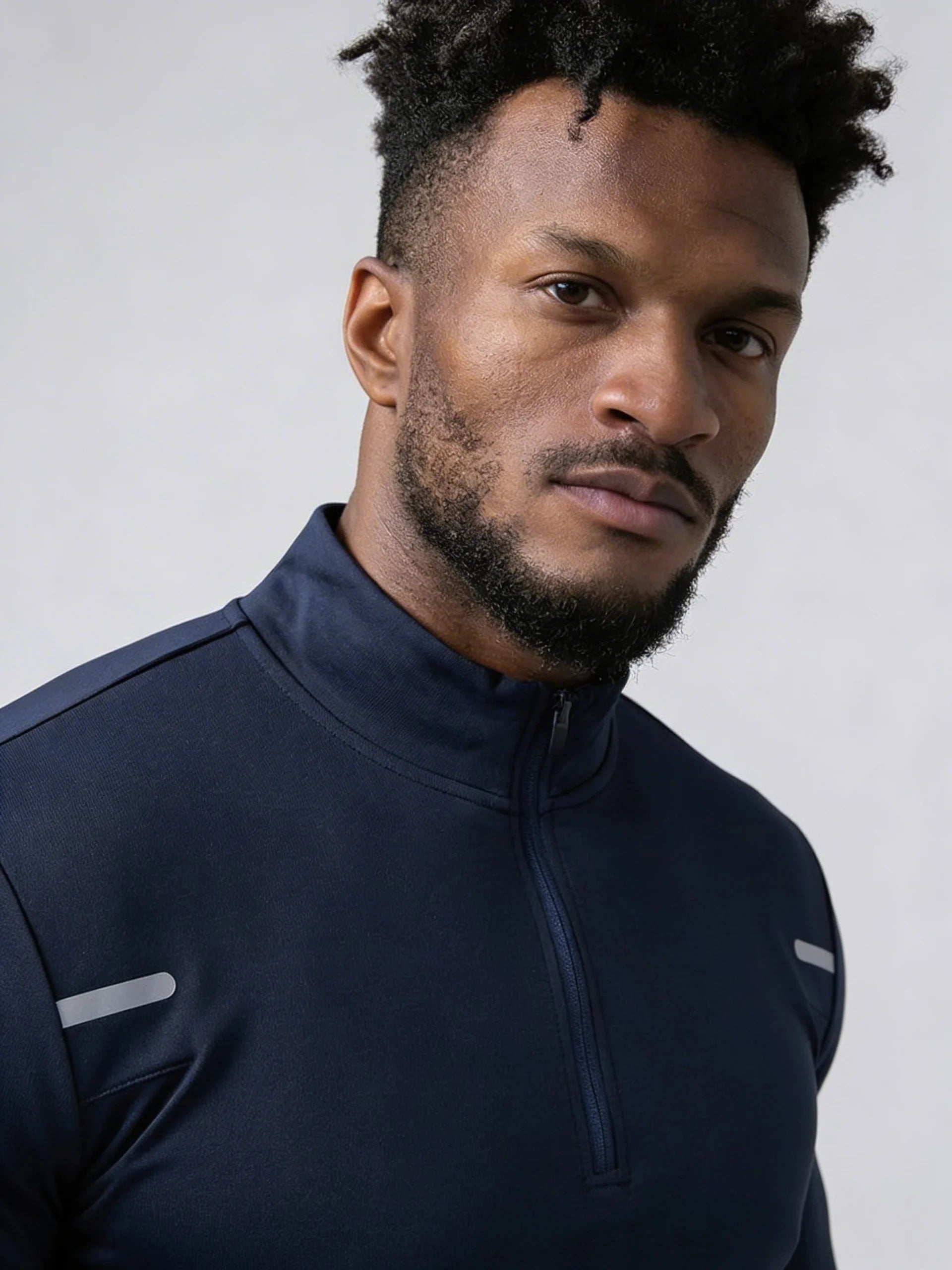 Reflective Performance Quarter-Zip Long Sleeve Top-thumbmail-5