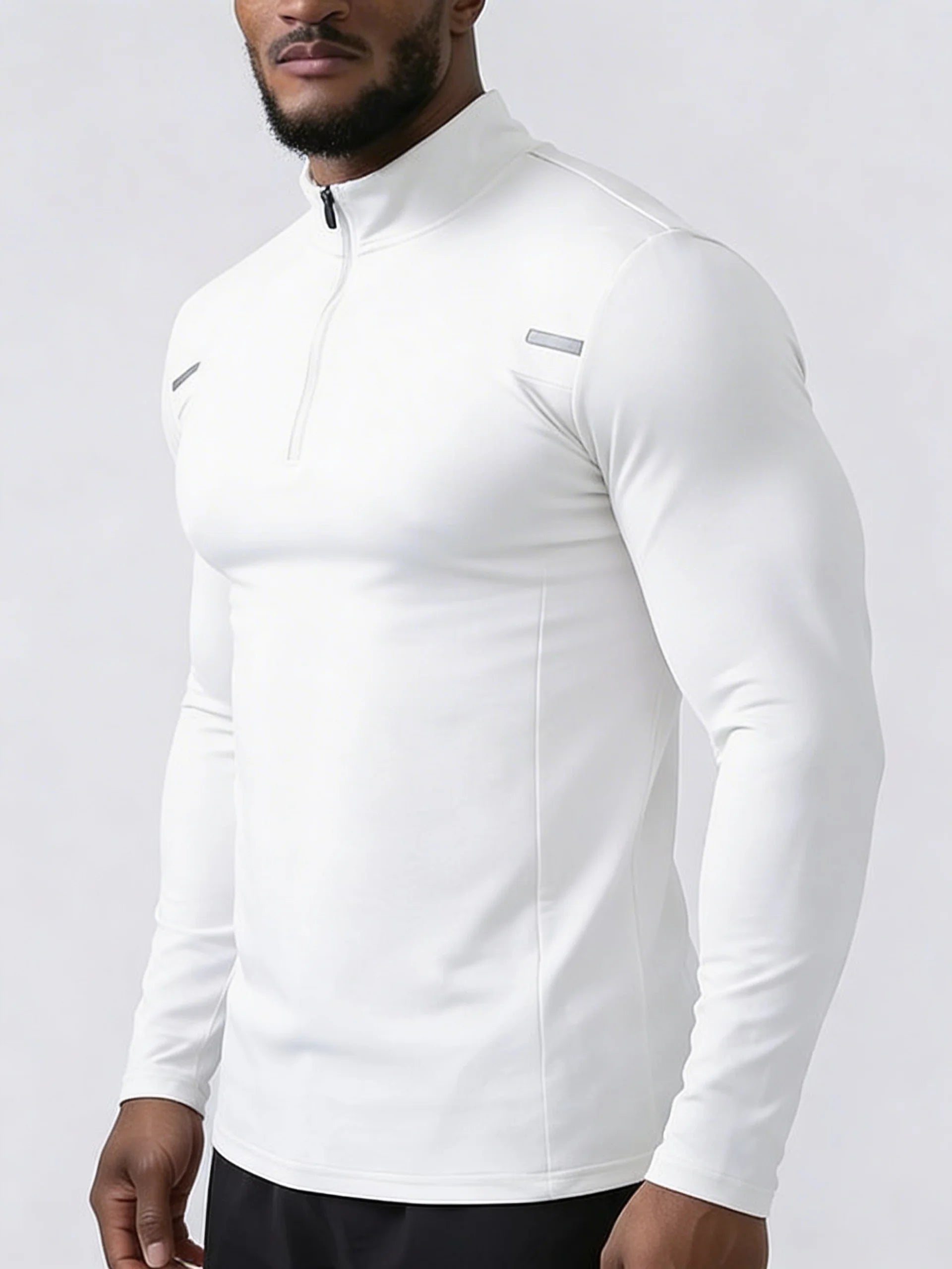 Reflective Performance Quarter-Zip Long Sleeve Top-thumbmail-9