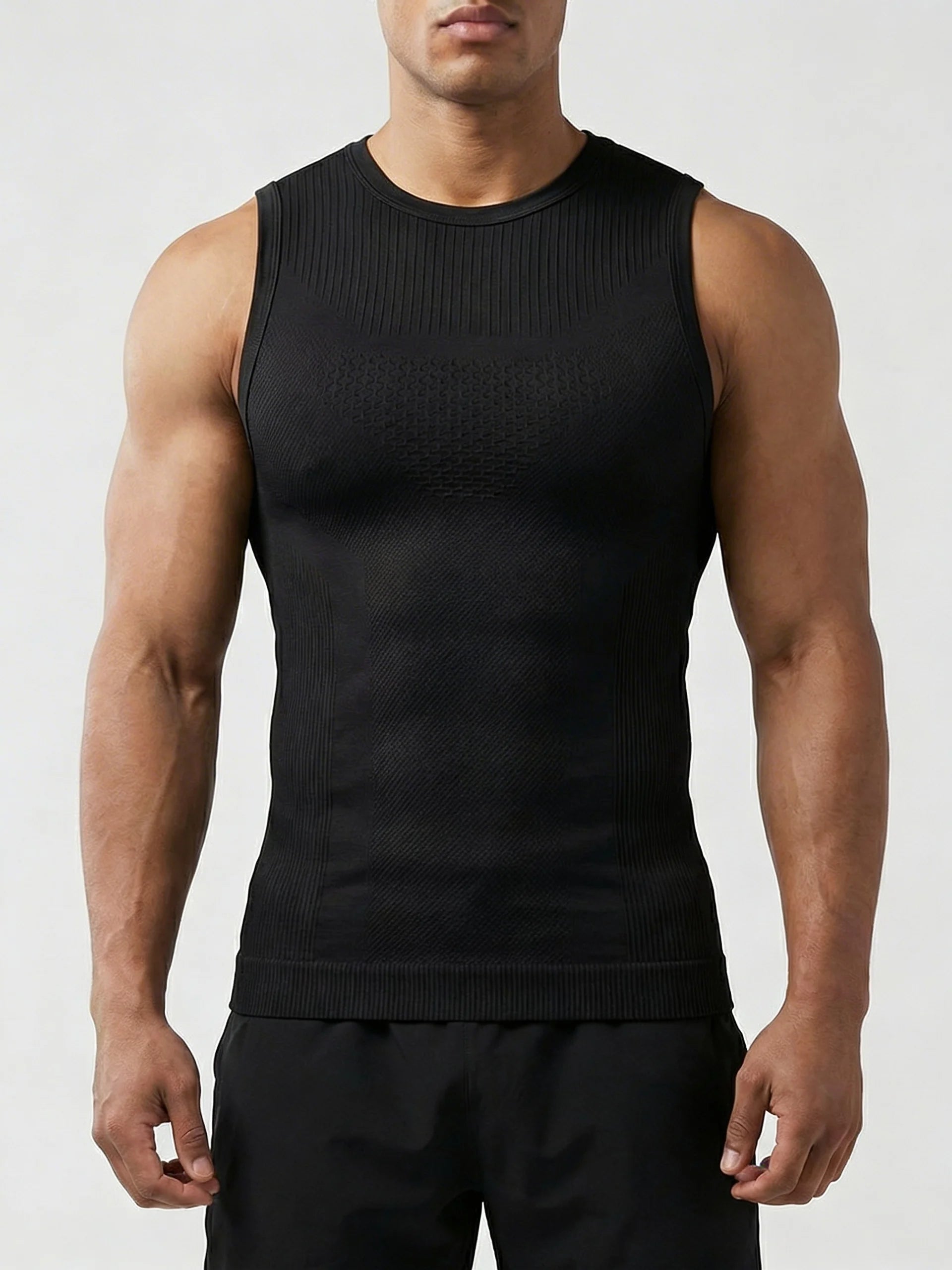 Seamless Quick Dry Stretch Compression Vest-thumbmail-3
