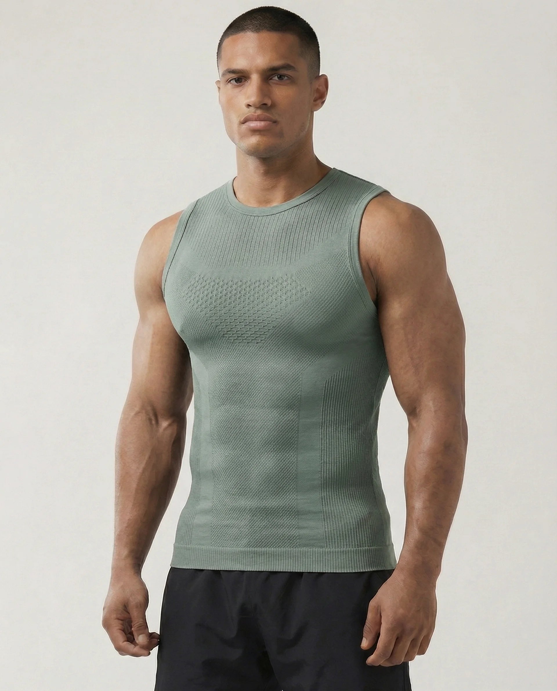 Seamless Quick Dry Stretch Compression Vest-thumbmail-19