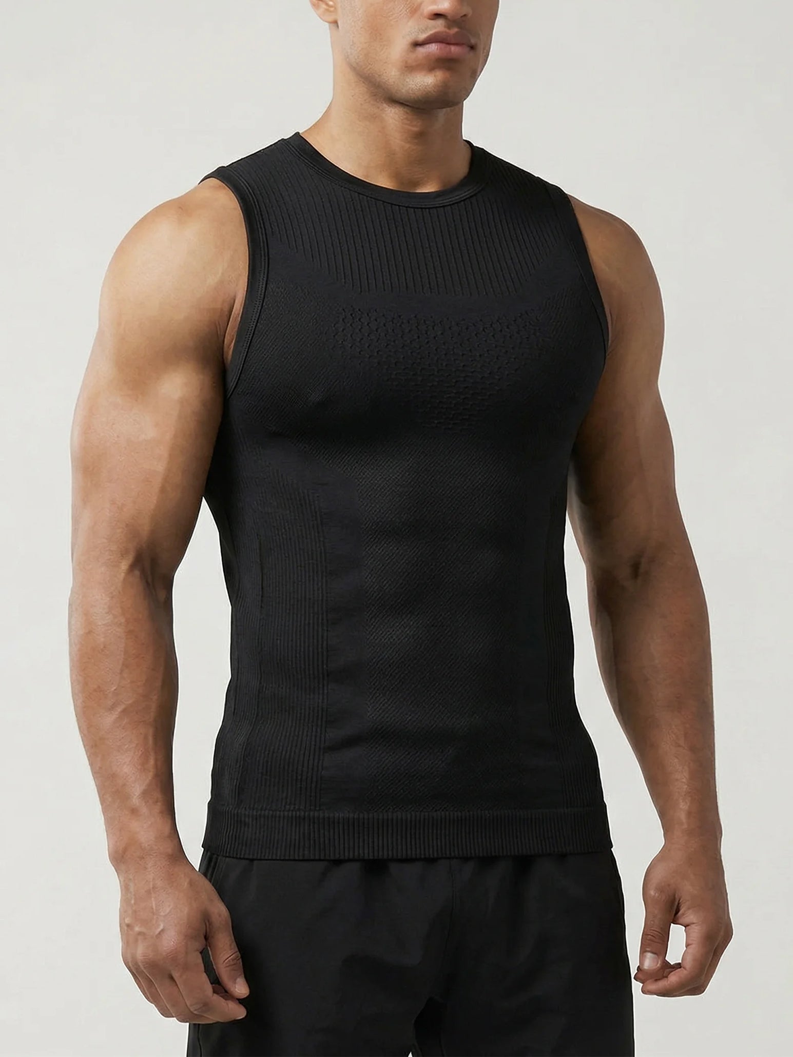 Seamless Quick Dry Stretch Compression Vest-thumbmail-5