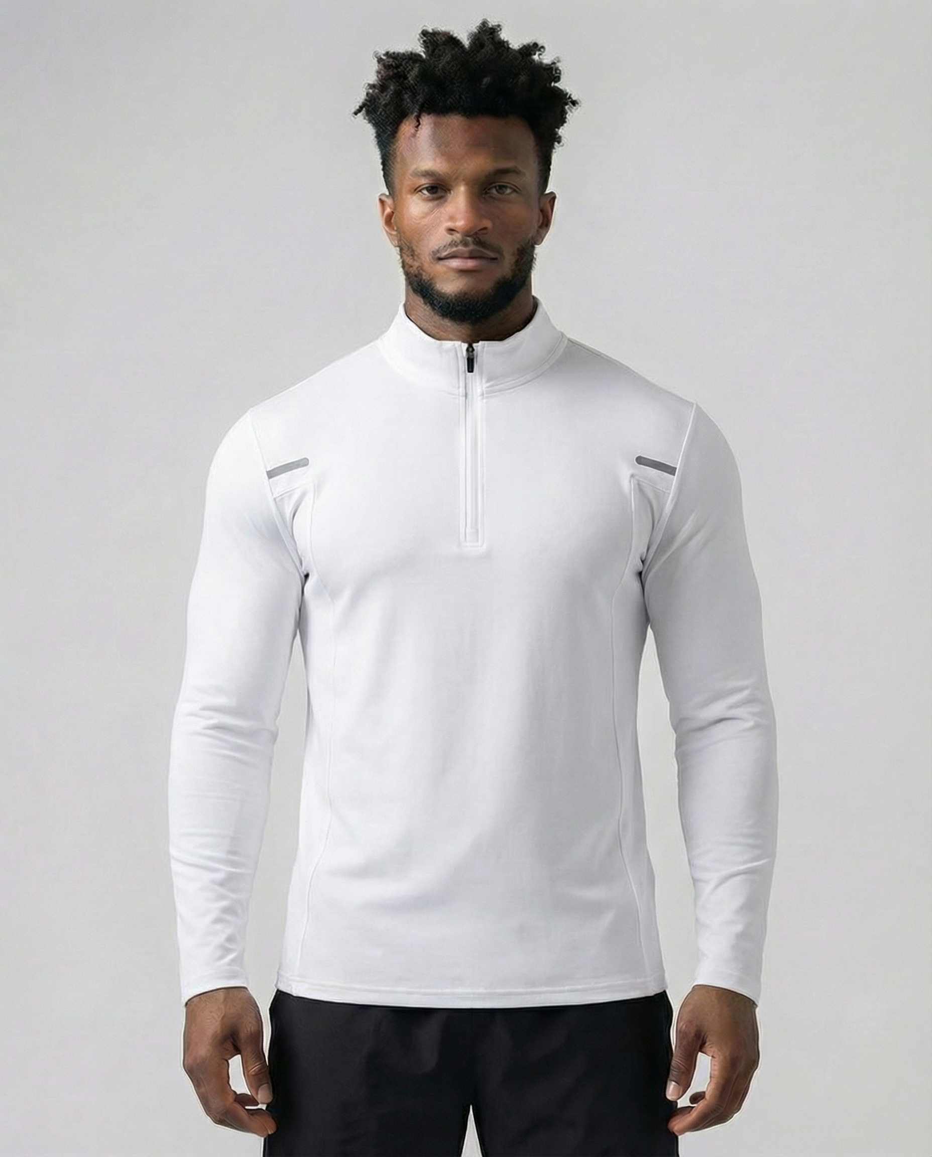Reflective Performance Quarter-Zip Long Sleeve Top-thumbmail-7